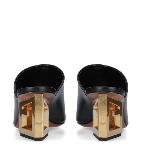 givenchy logo heel mules|Givenchy slides women's.